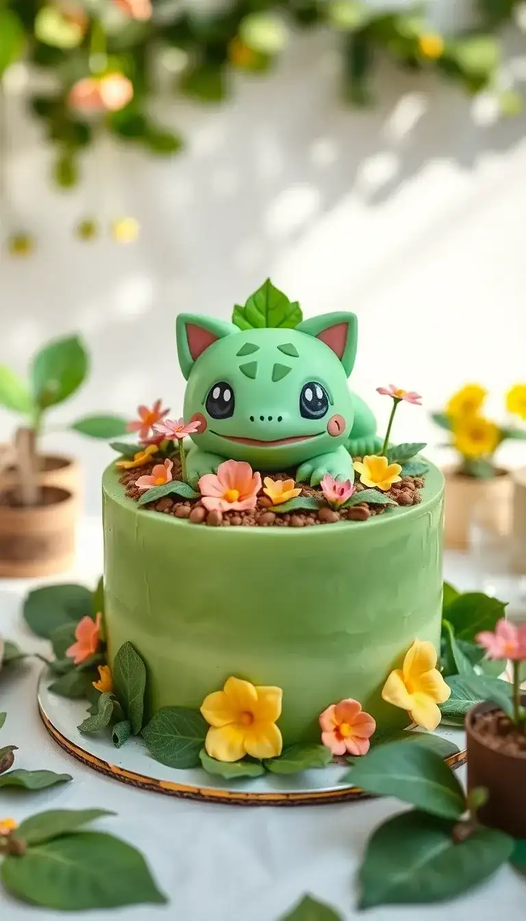 Bulbasaur Garden Cake1.webp