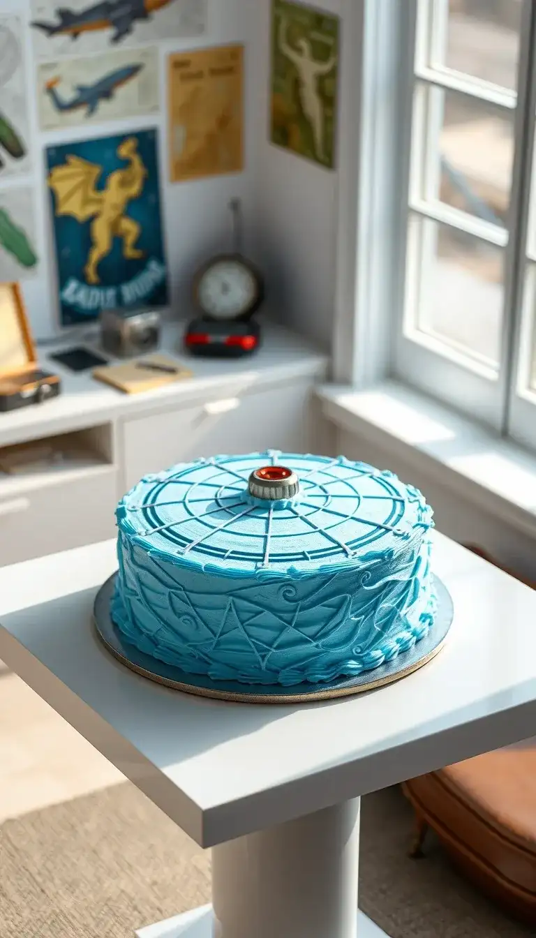 capsule corp dragon radar cake