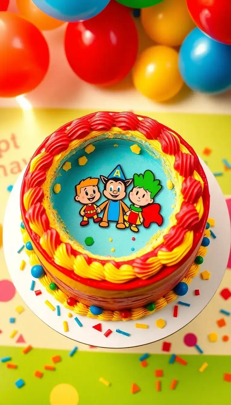 Cartoon Character Surprise Cake2.webp