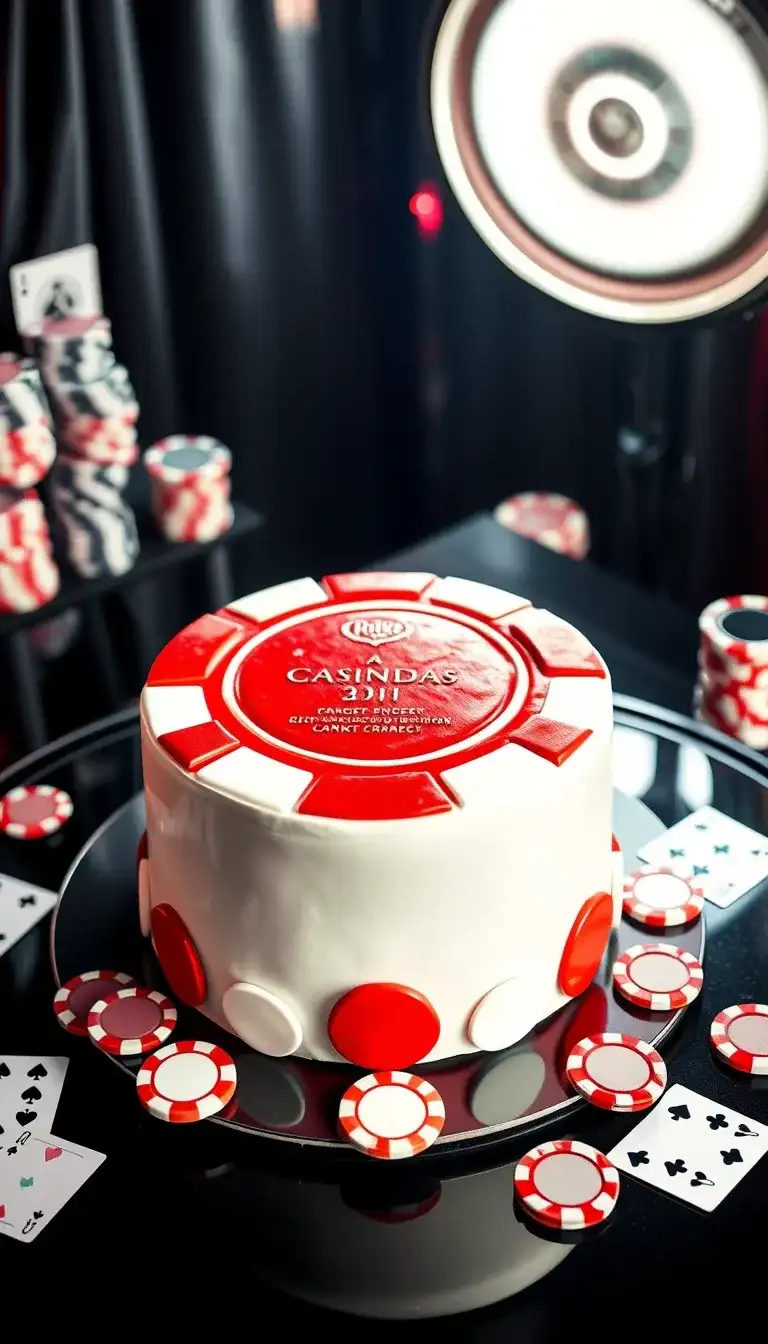 casino chip cake