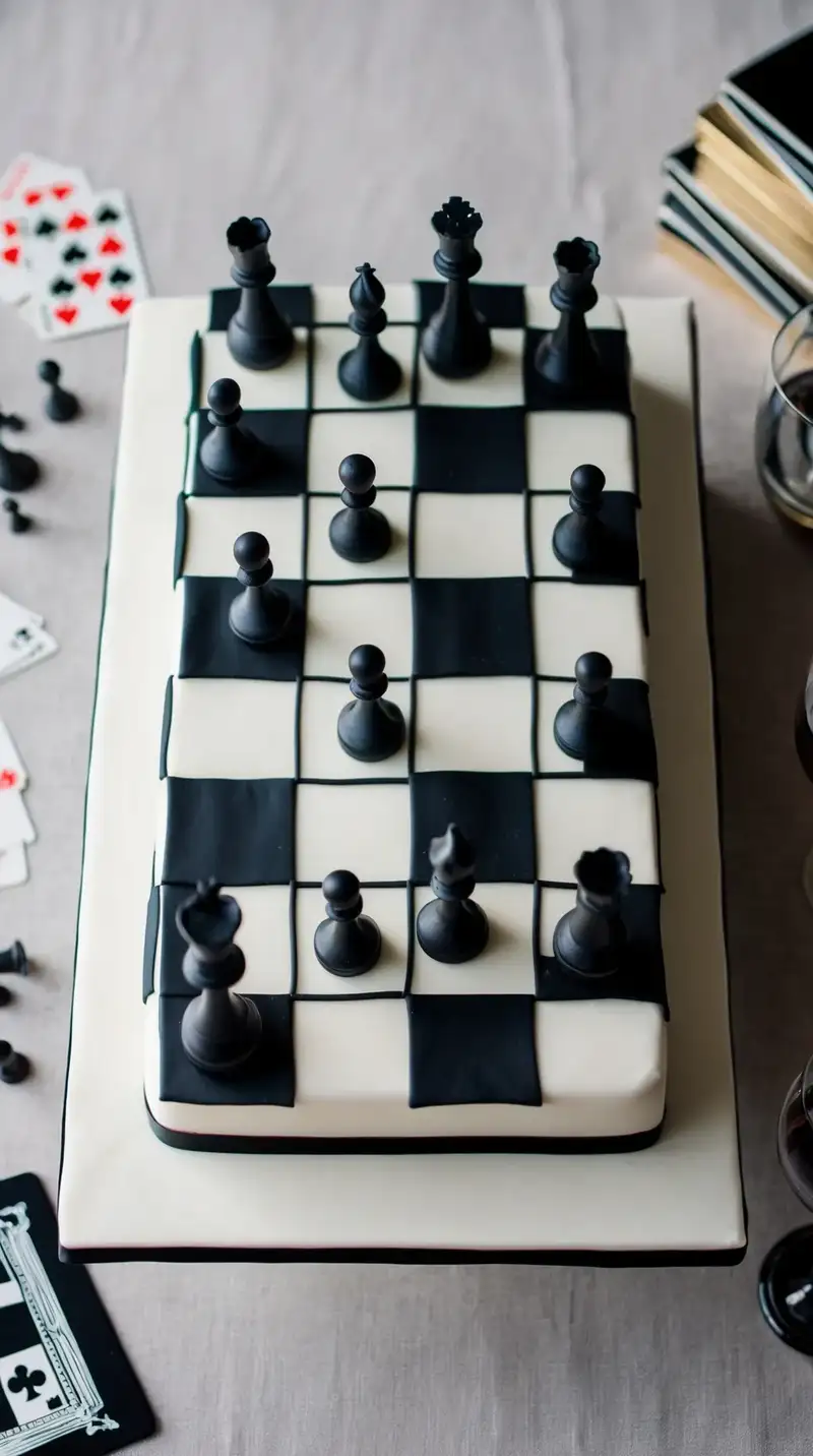 Chess Board Cake