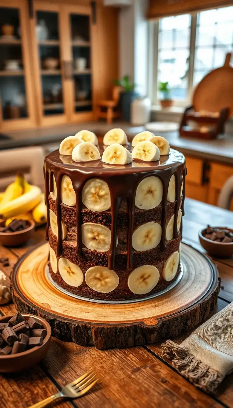 choco-banana dream cake