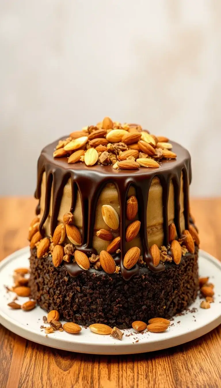 chocolate almond joy cake