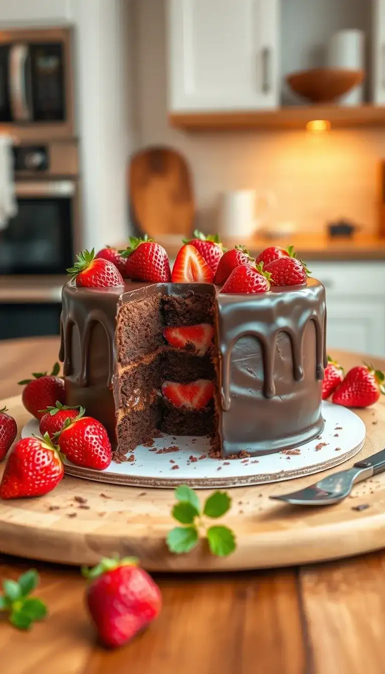 chocolate dipped strawberry surprise