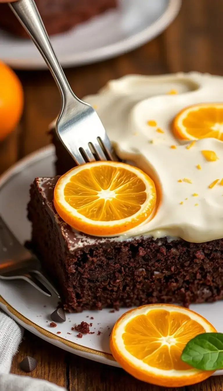 chocolate orange blossom cake