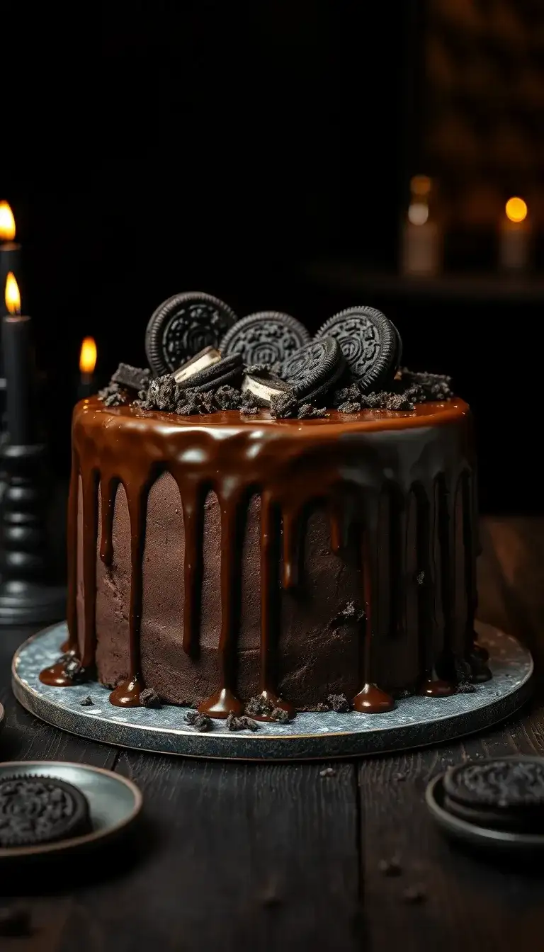 chocolate oreo fudge cake