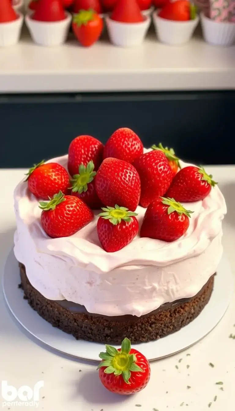 chocolate strawberry shortcake