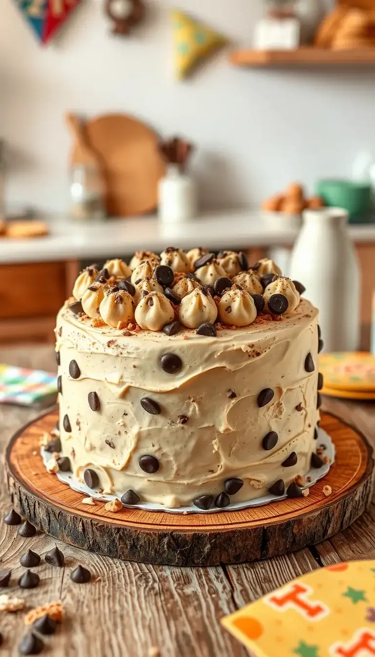 cookie dough overload cake