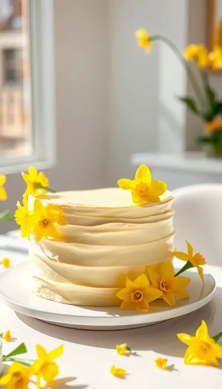 daffodil vanilla layer cake
