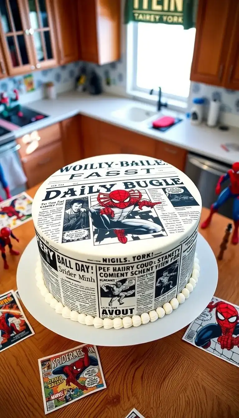 Daily Bugle Newspaper Cake2.webp