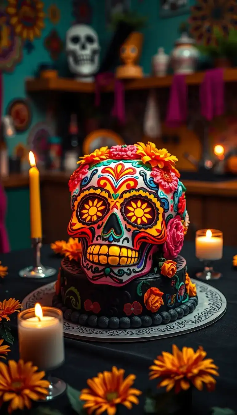 day of the dead skull
