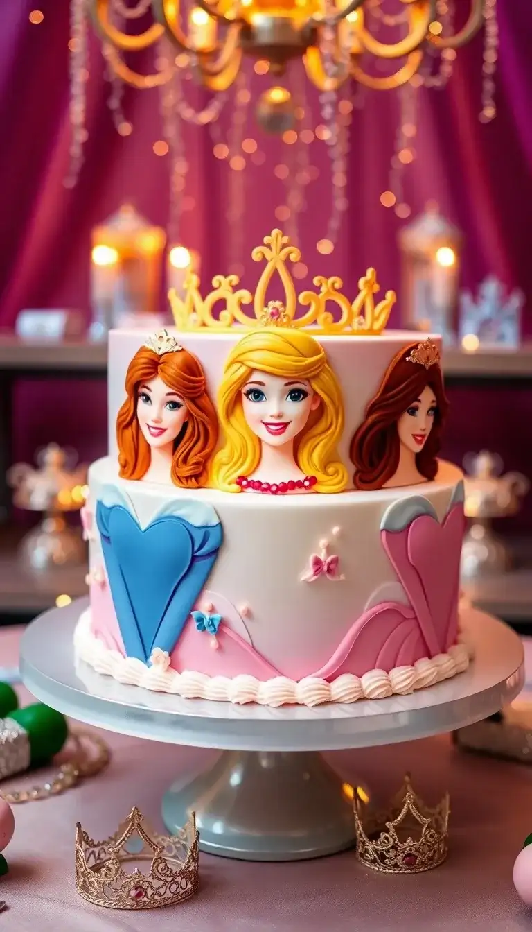 Disney Princesses Portrait Cake2.webp