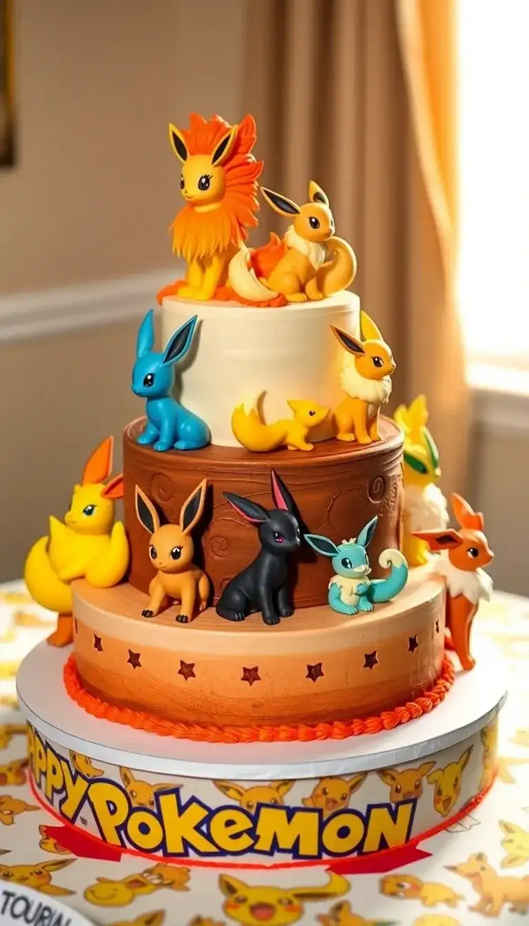 Eevee Evolution Cake2.webp