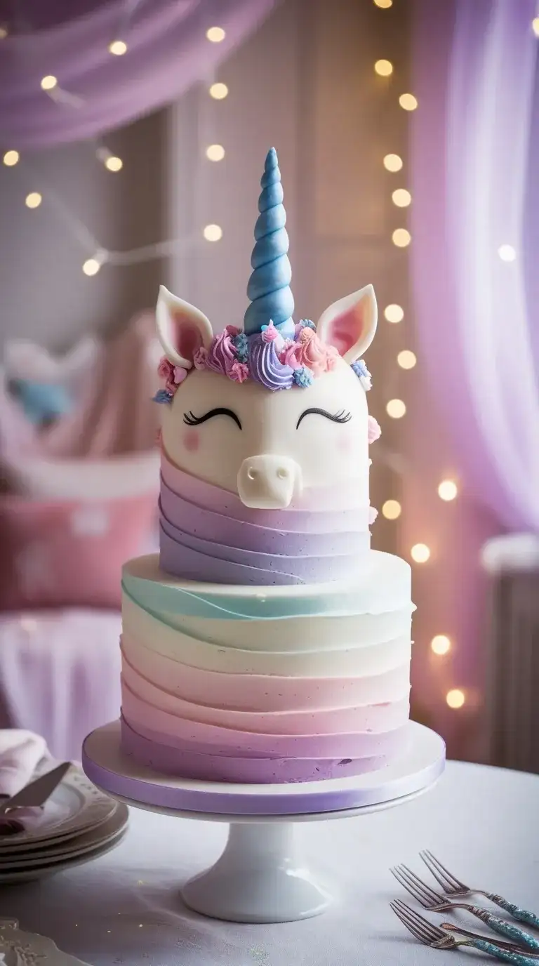 fantasy unicorn cake