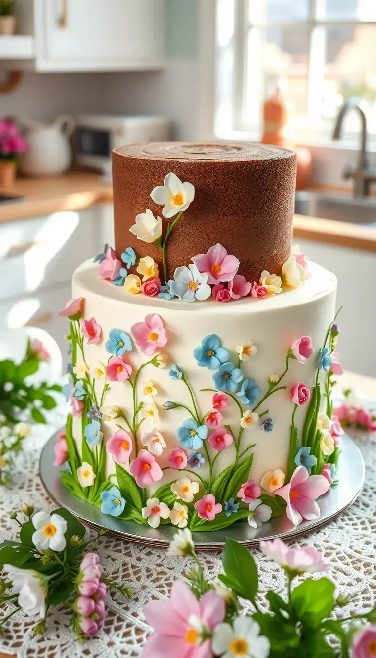 floral fantasy cake