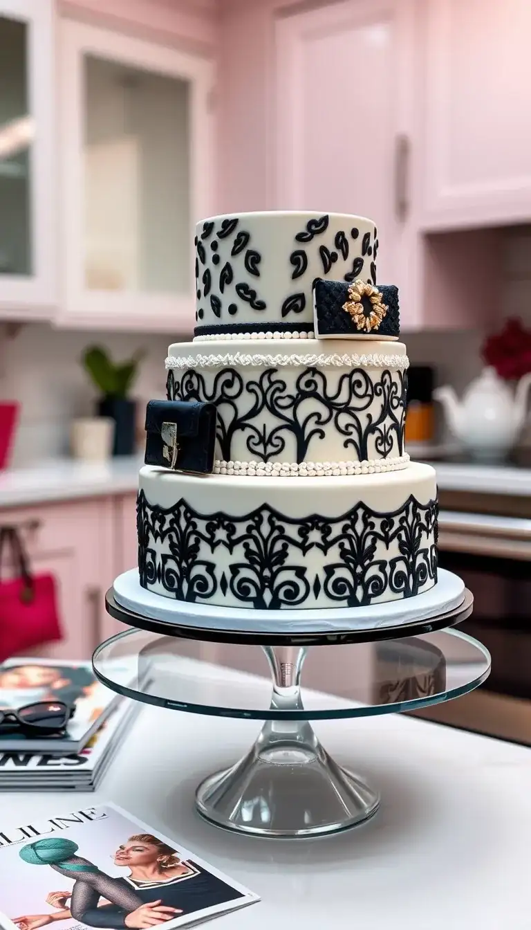 fondant fashionista cake