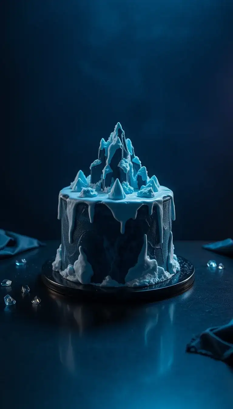 frieza’s ice fortress cake