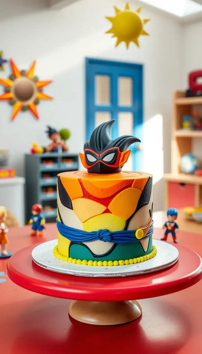 gohan’s great saiyaman cake