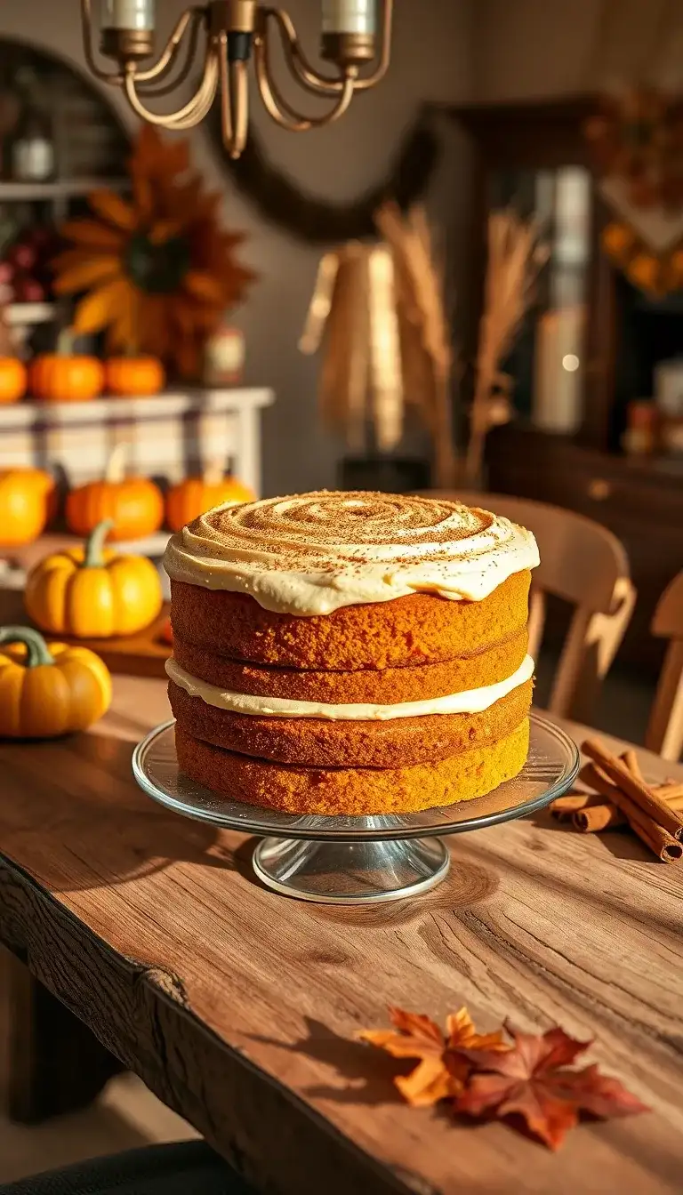 golden pumpkin spice cake