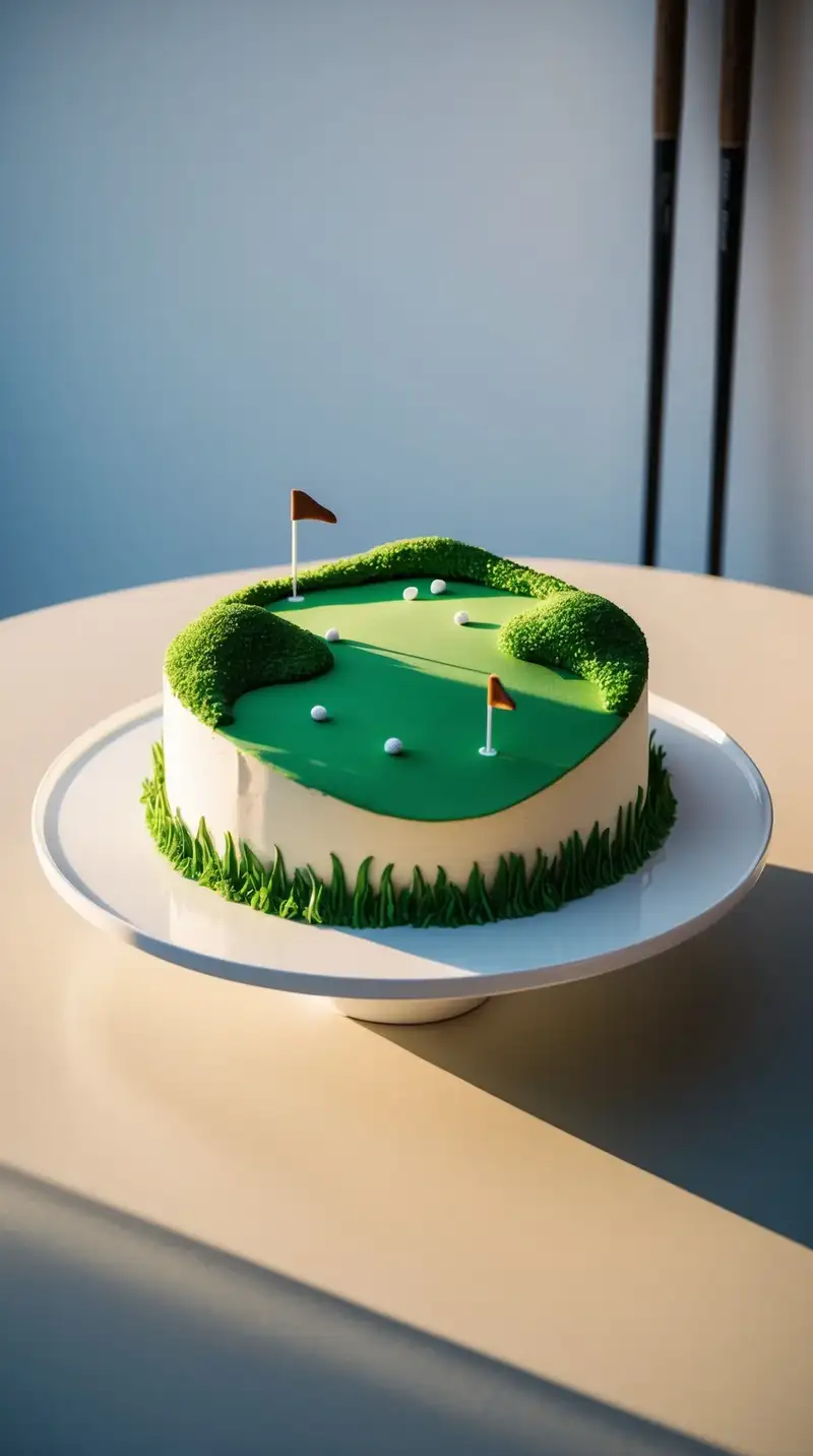 Golf Course Cake