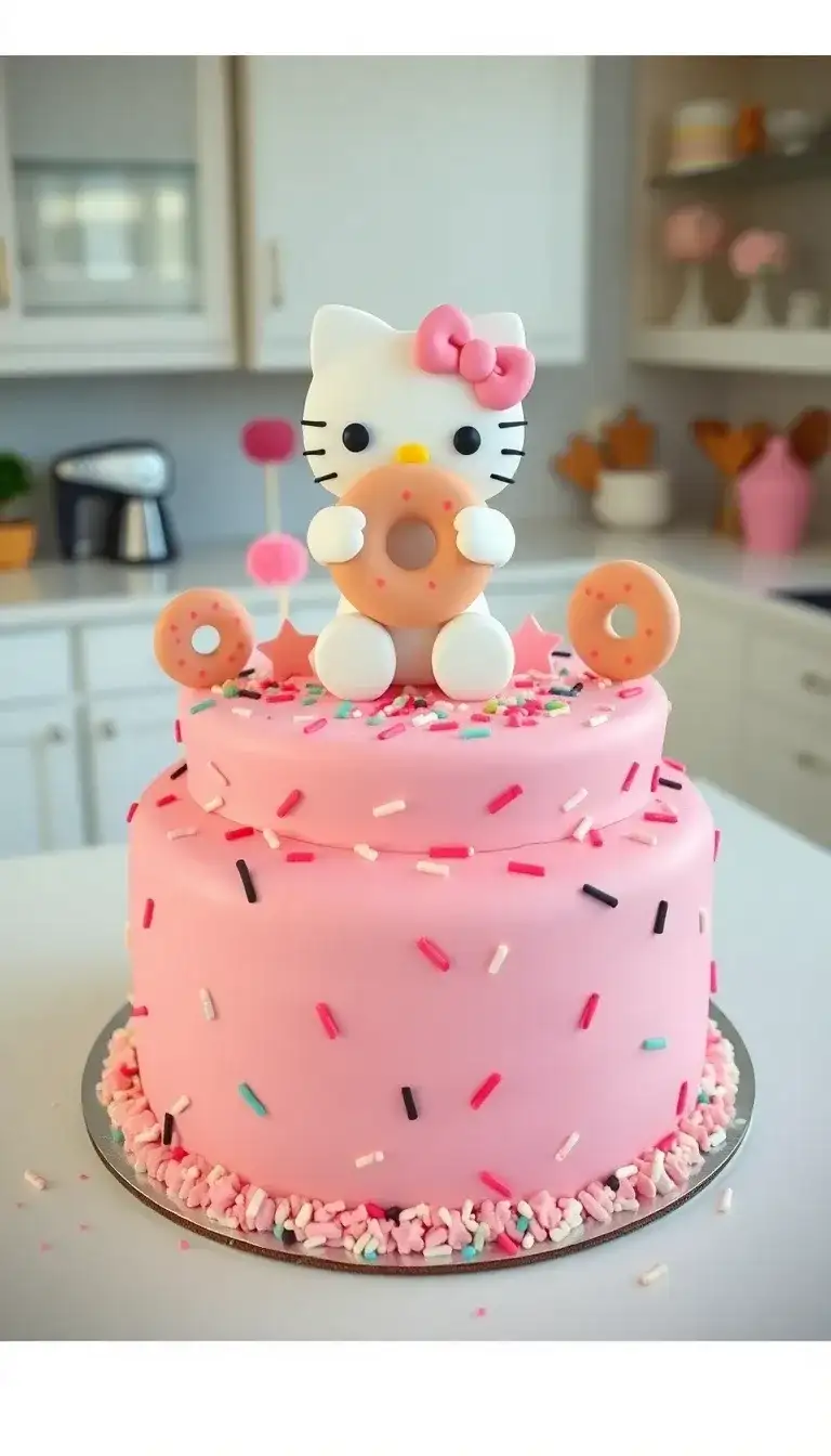 Hello Kitty Donut Cake2.webp