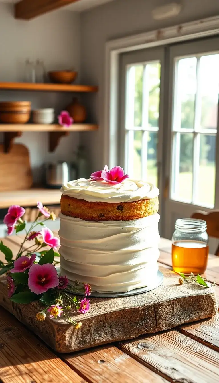 hibiscus honey cake
