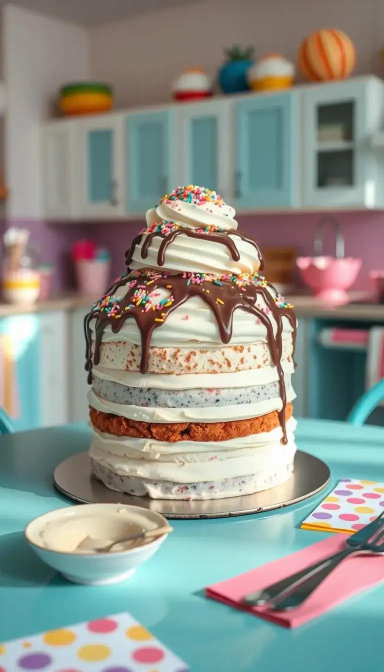 ice cream sundae cake