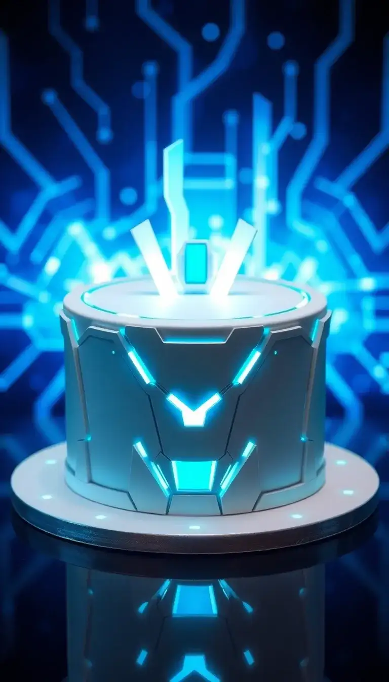 Jarvis-Inspired Technology Cake2.webp