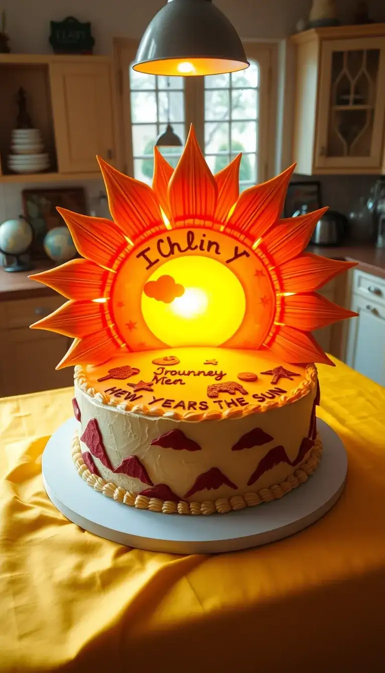 journey around the sun cake