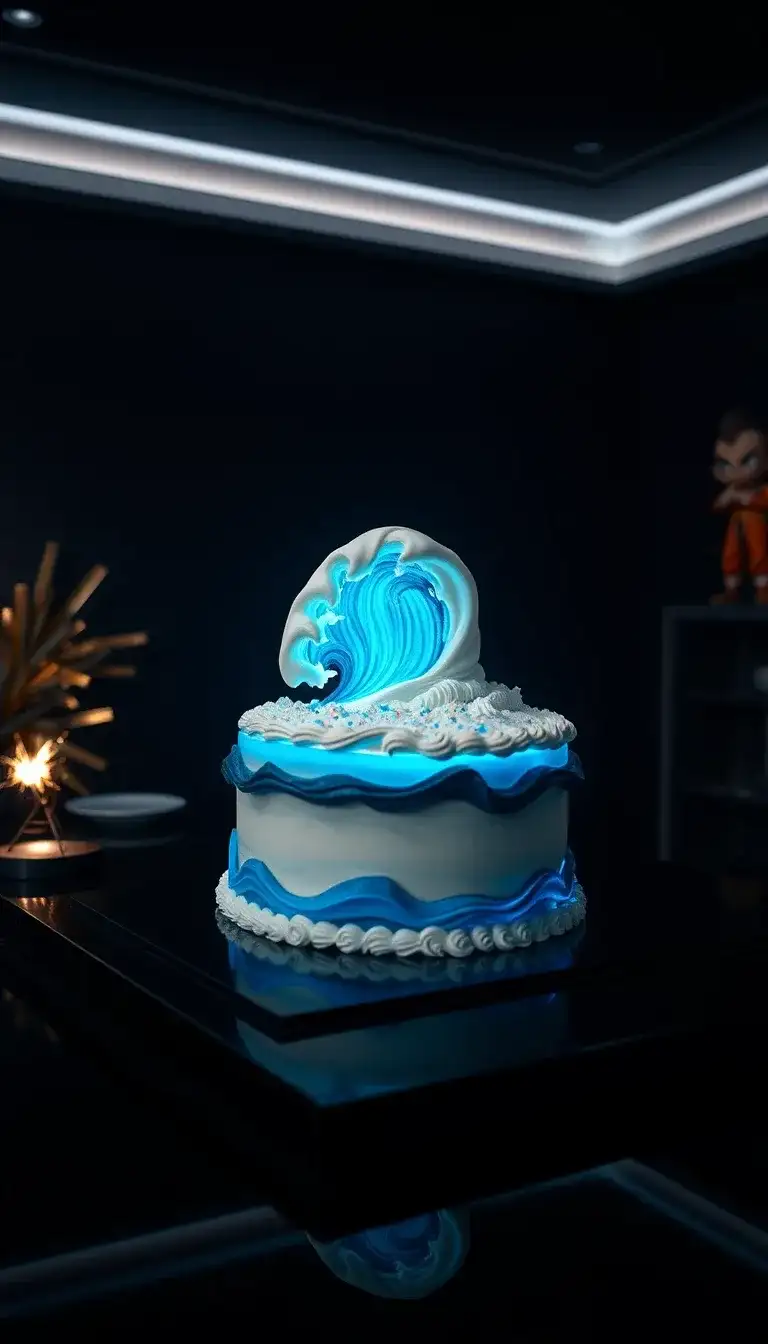 kamehameha wave cake