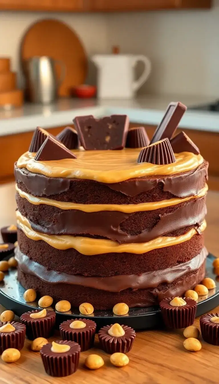 KitKat Peanut Butter Bliss Cake1.webp