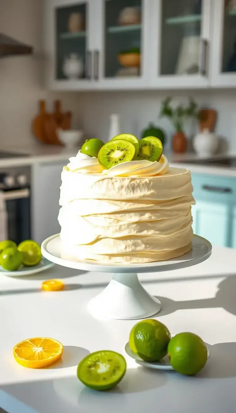 kiwi lime mousse cake