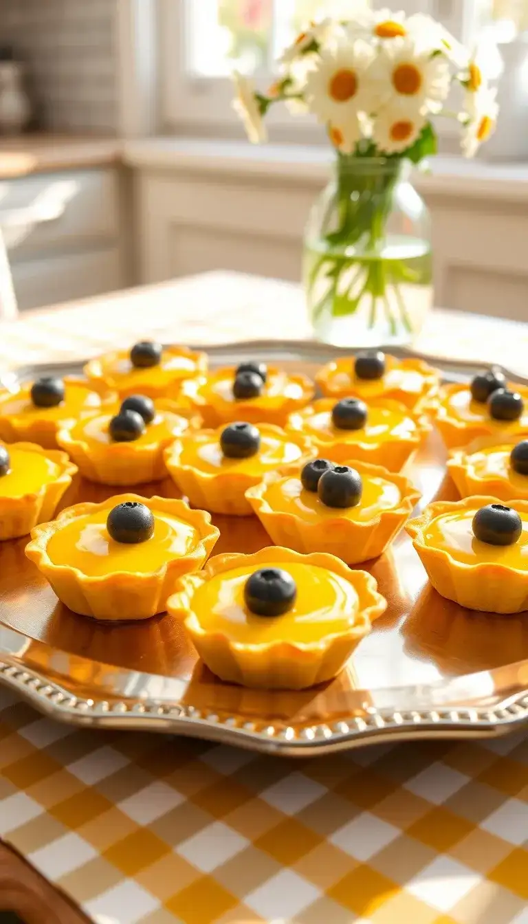 lemon blueberry tartlets