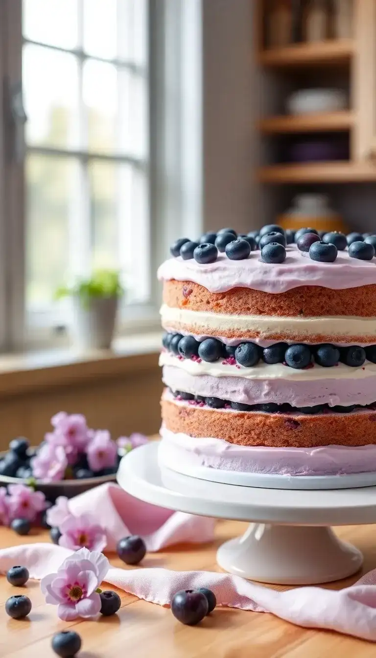 Lilac and Blueberry Layer Cake1.webp