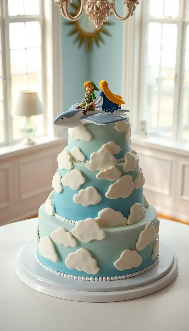 Link and Zelda Skyward Sword Cake2.webp