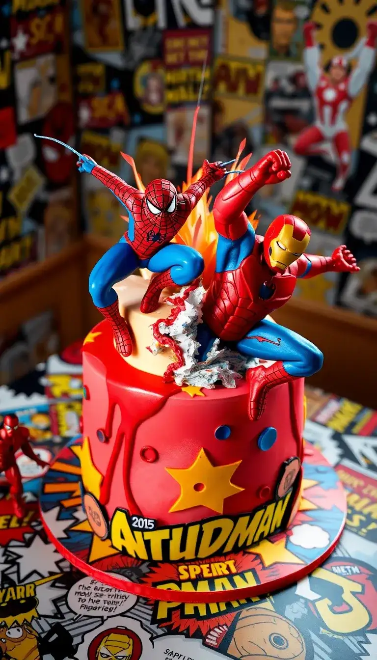 Marvel Superheroes Action Cake1.webp