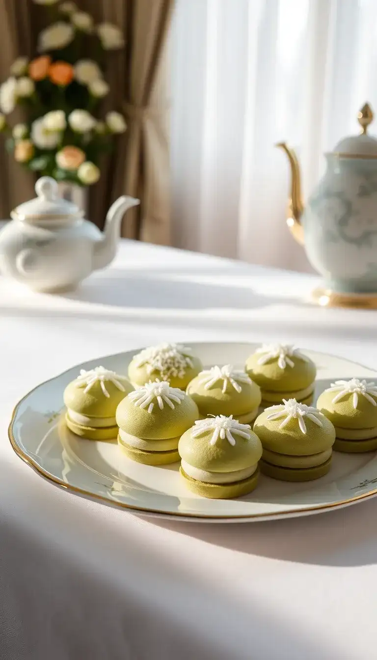 matcha green tea petit fours