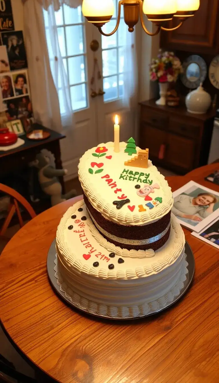 milestone memory lane cake
