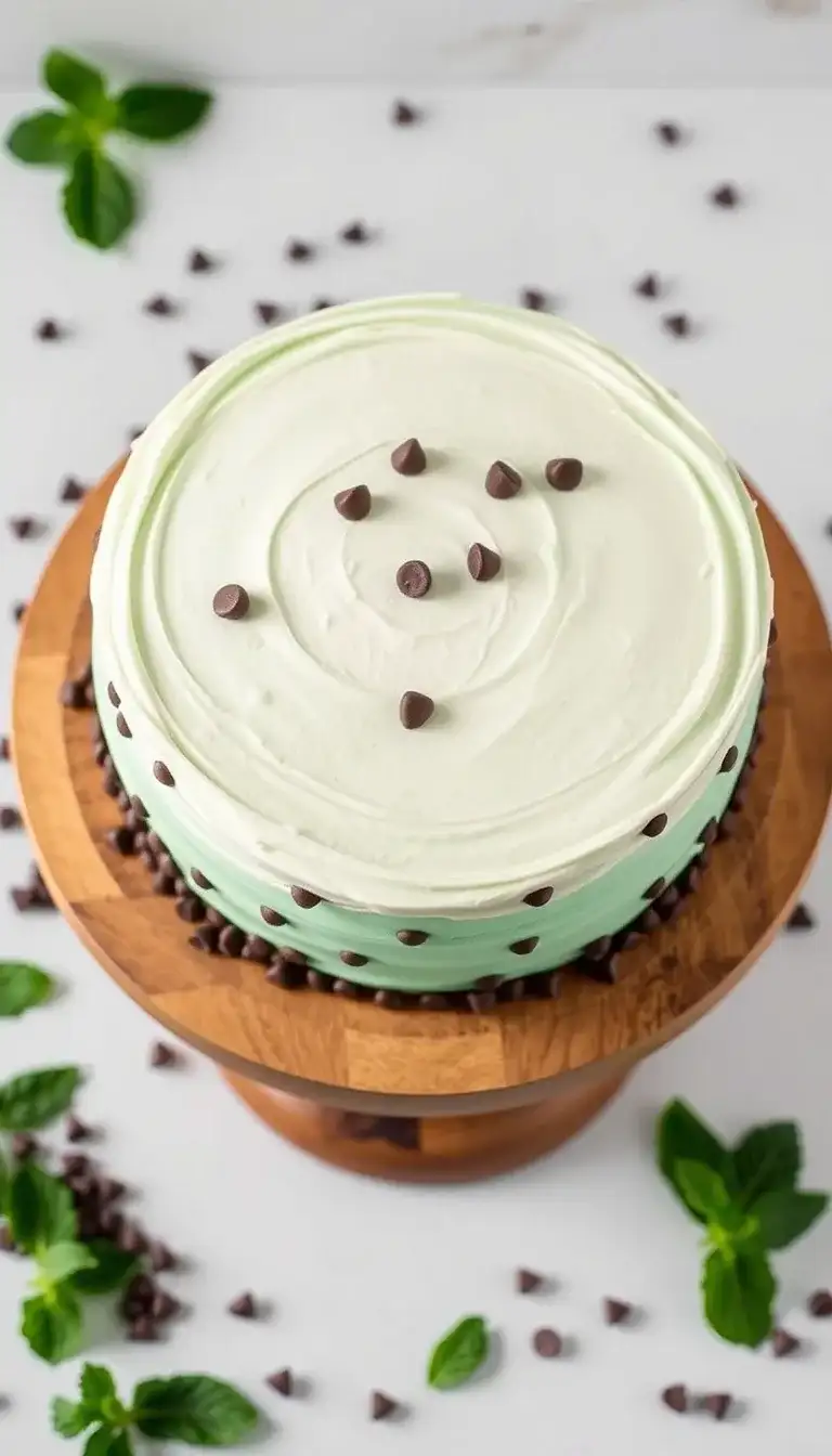 mint chocolate chip ombre