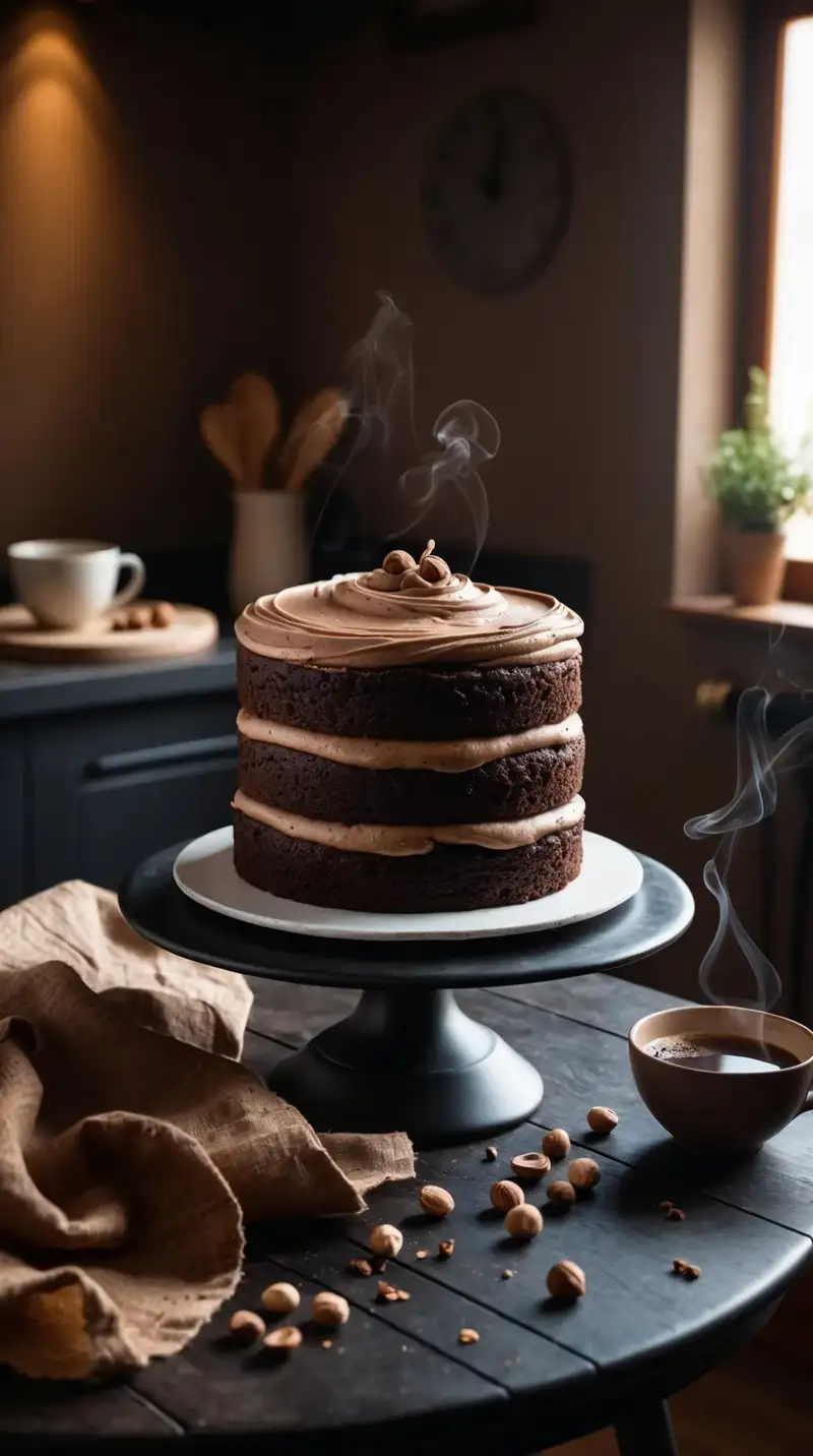 Mocha Hazelnut Cake