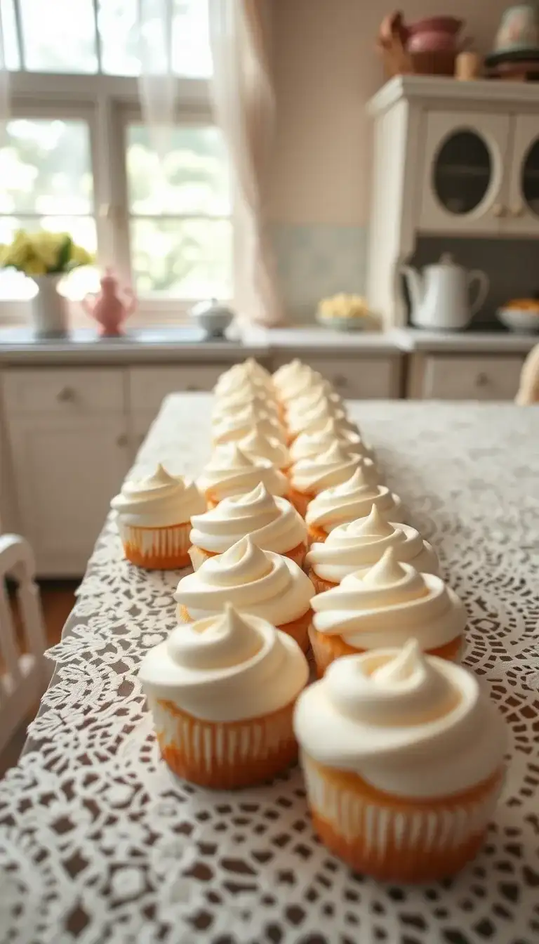 monochrome mini cakes