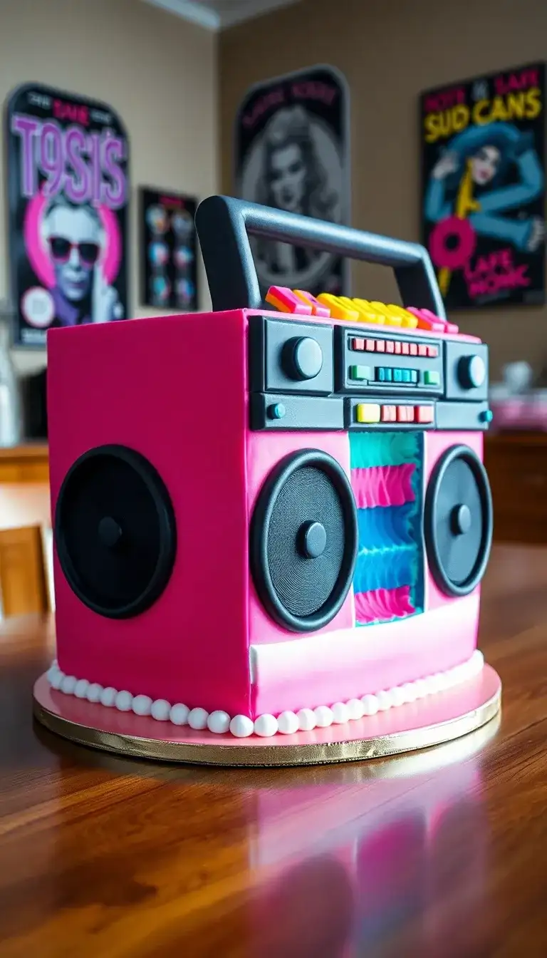 Neon Boom Box Cake1.webp