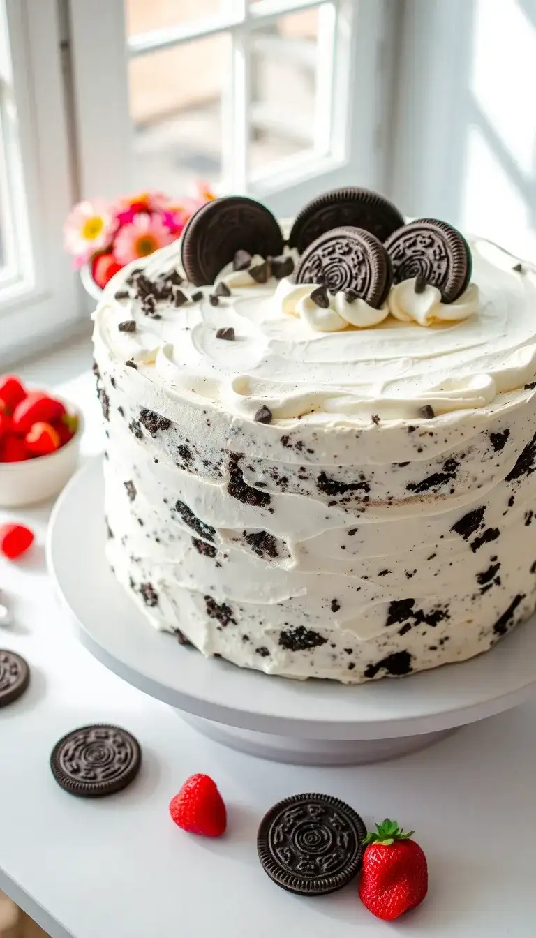 no-bake oreo ice cream cake
