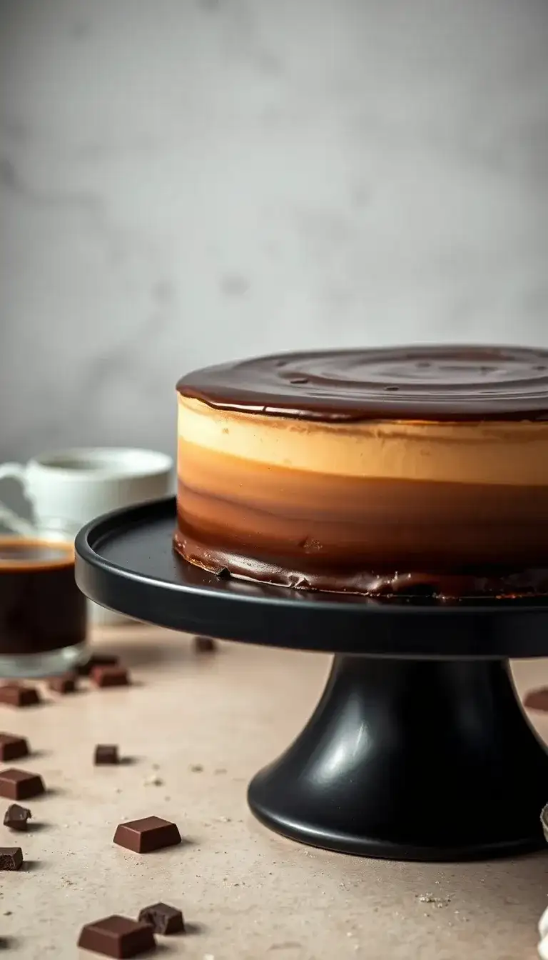 ombre chocolate ganache