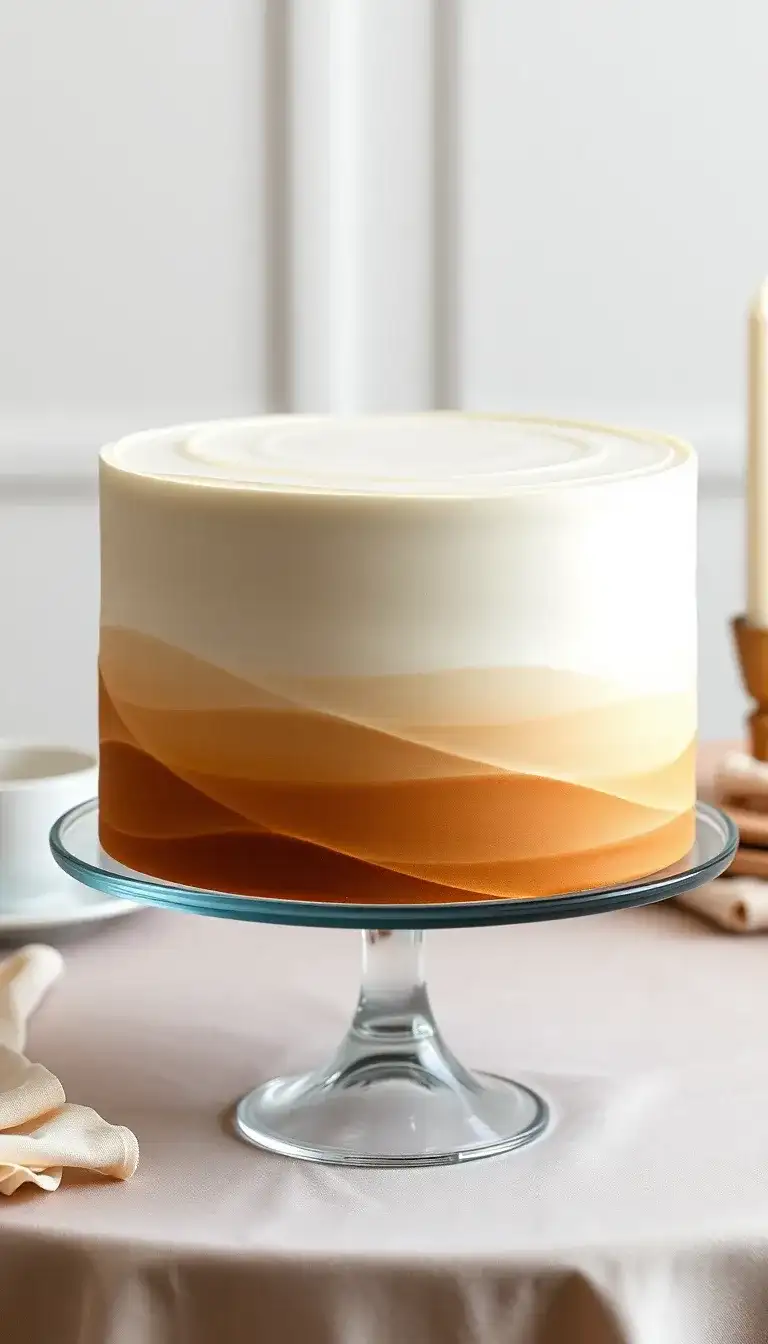 ombre silk cake