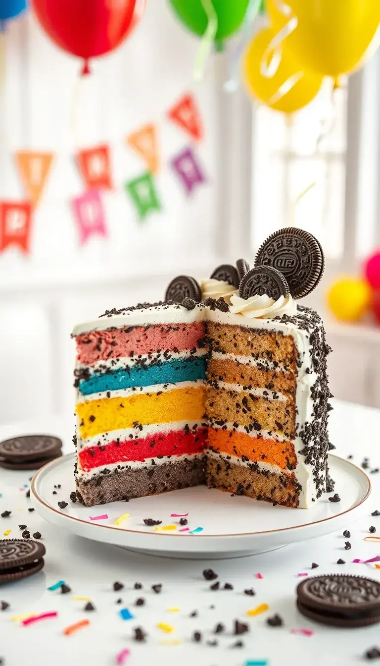 oreo rainbow cake