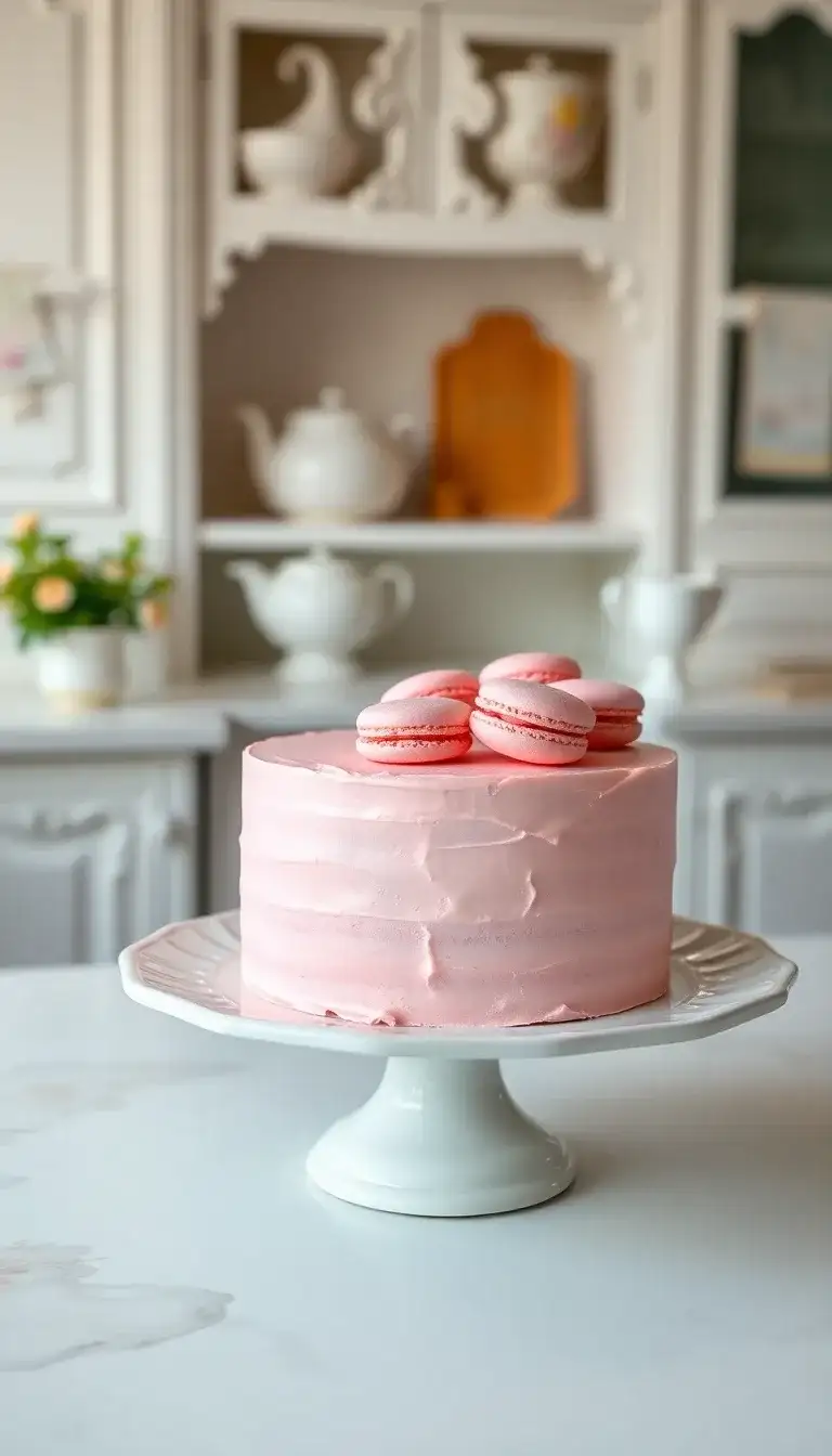 Pastel Pink Macaron Cake2.webp