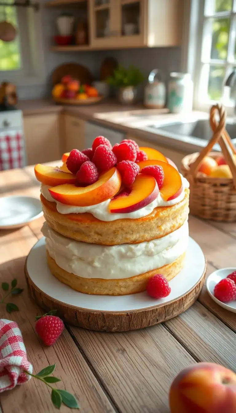 peach melba shortcake