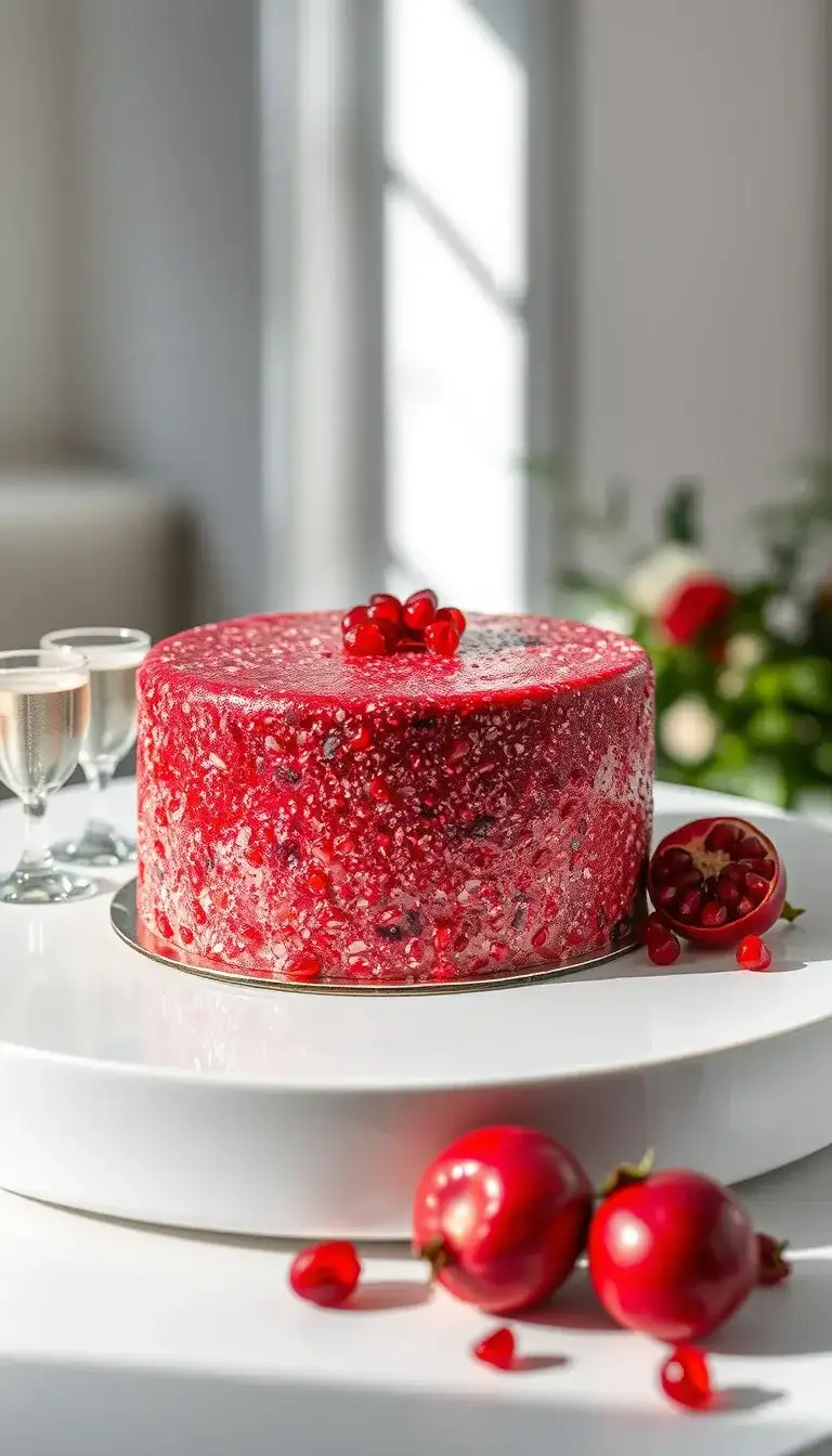 pomegranate sparkle cake