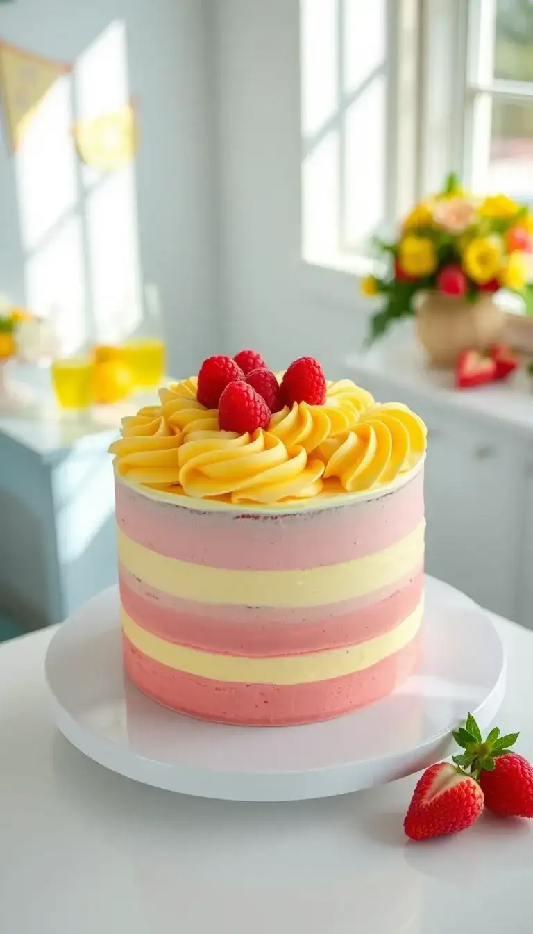 raspberry lemonade cake